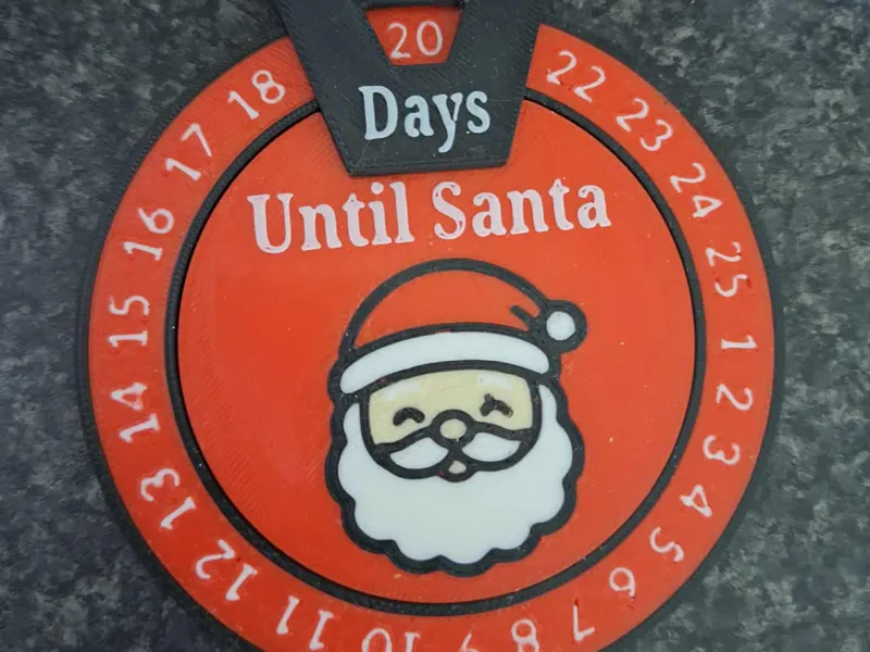 Christmas countdown bauble