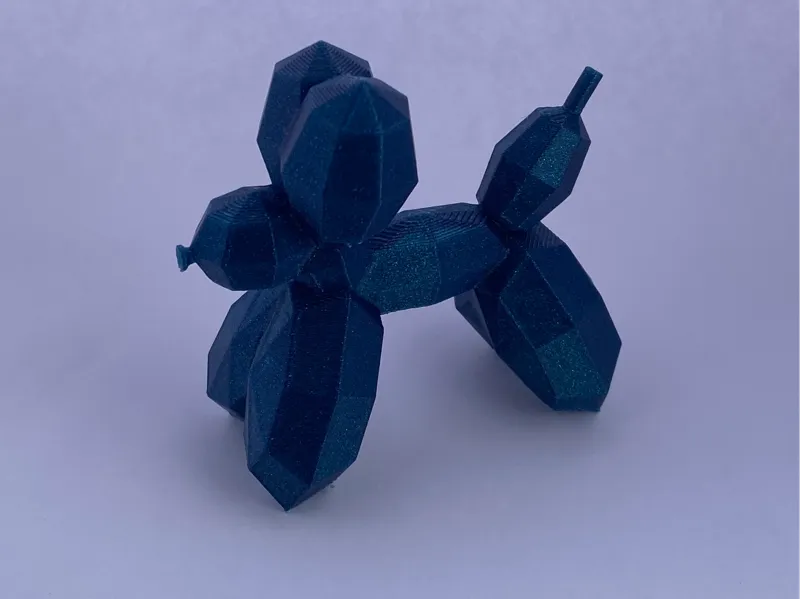 Low poly balloon dog