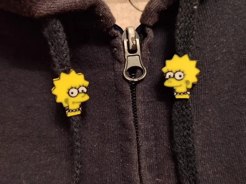 Perline coulisse felpa Lisa Simpson