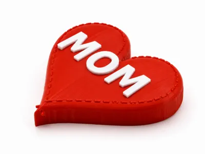 Stitched MOM Heart