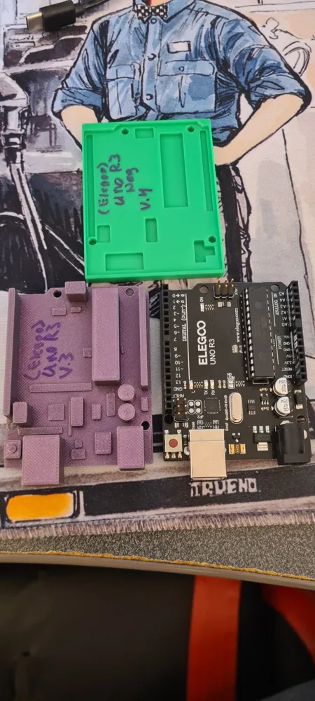 Arduino Uno R3 (Elegoo) Model (with negative STL) by SouthernKY3D ...