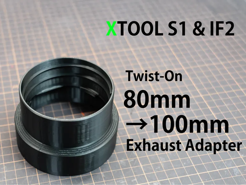 80-100mm Duct Adapter for xTool S1 & IF2