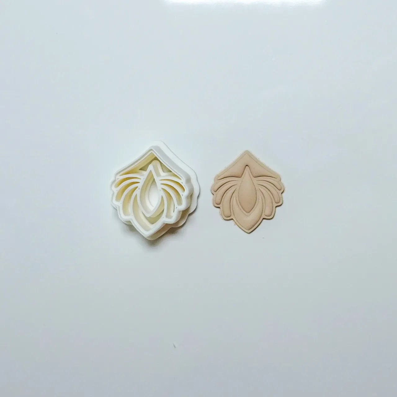 Abstract Polymer Clay Cutter Earrings Necklace view 2