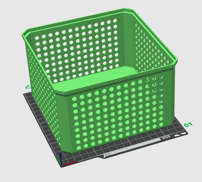 Miniatura 1 do modelo 3D 省料镂空收纳盒