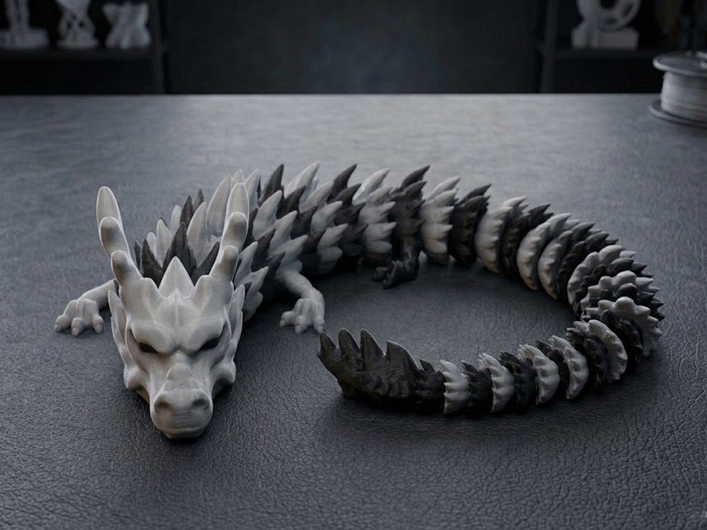 Articulated Chinese Dragon - Print-In-Place