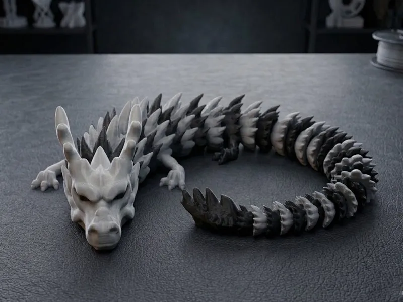 Articulated Chinese Dragon - Print-In-Place