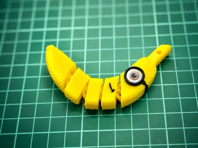 Minions Banana Flexi Keychain inspired by Minions
