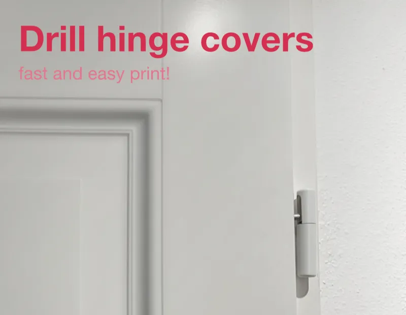 Door hinge cover sleeves for 14mm