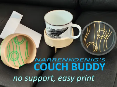 the couch buddy - cups, mugs and snacks