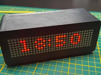Clock Case for ESP8266 with MAX7219 4×8×8 modules