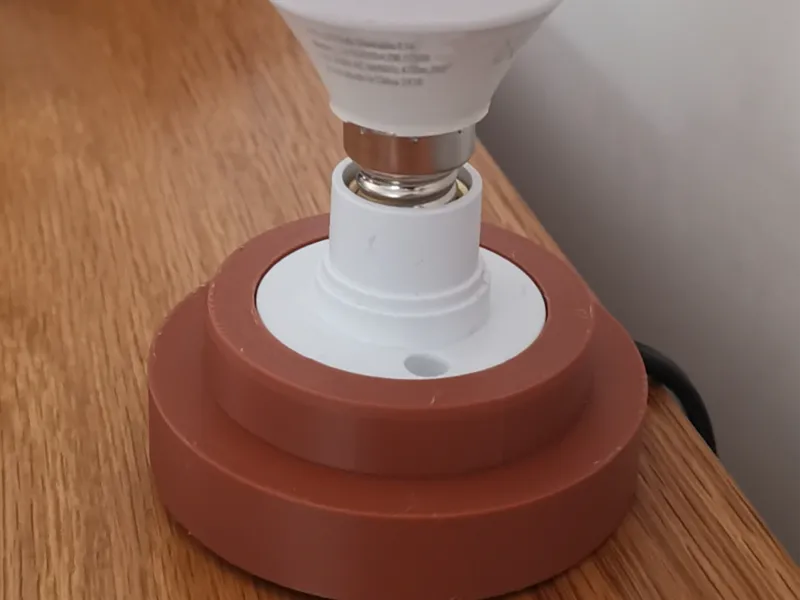 Base for E14 bulb holder for Moon Globe 001