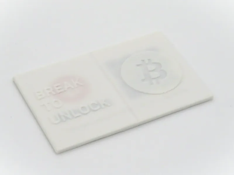 Secure Snap Card - Bitcoin Seed/Passphrase Backup