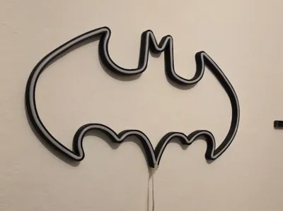 Batman Logo with LED strip insertion