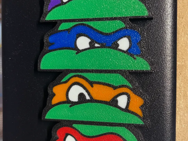 Ninja turtles stacked magnet