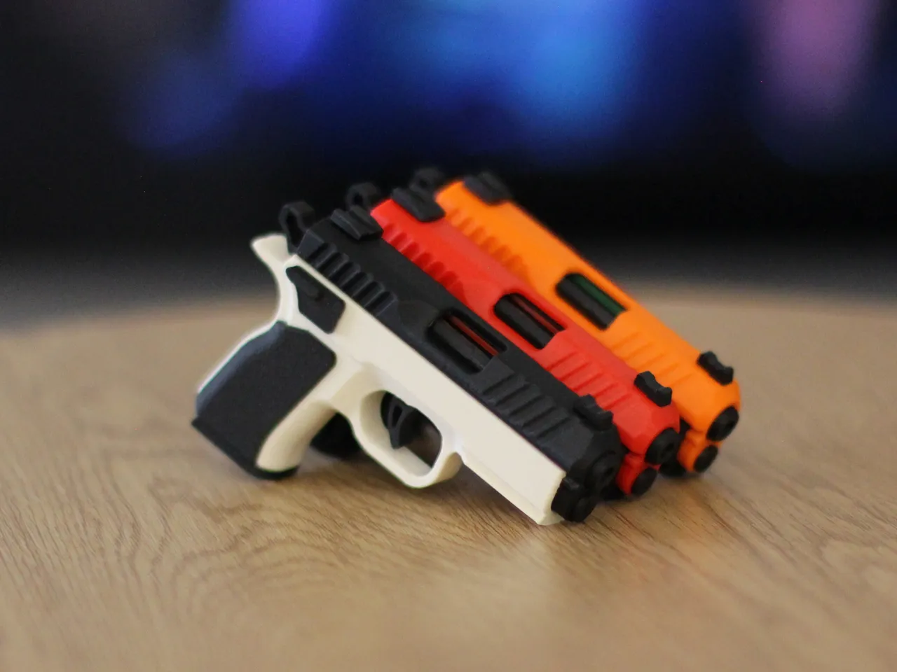 CZ Shadow Fidget Keychain – Slide-Action Toy view 2