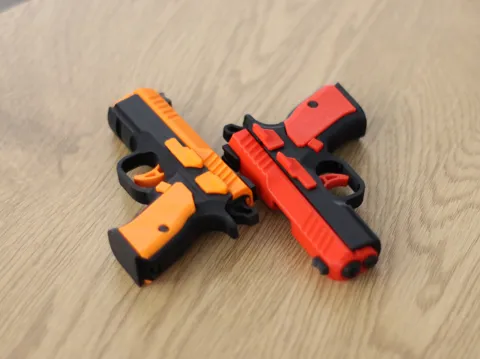 CZ Shadow Fidget Keychain – Slide-Action Toy view 4