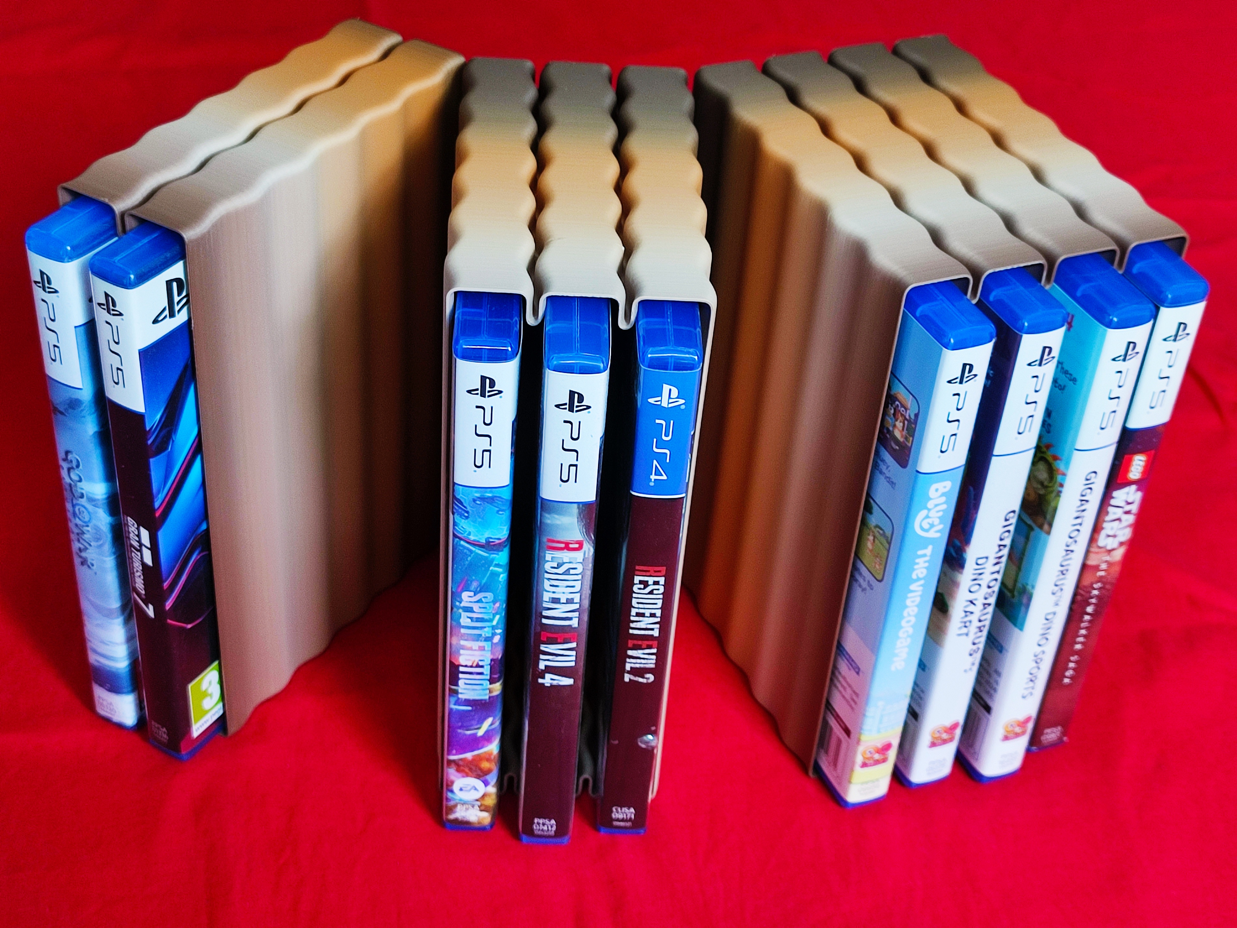 Miniatura 2 do modelo 3D DVD/Blu-Ray/PS5 Game Storage Racks - Stackable