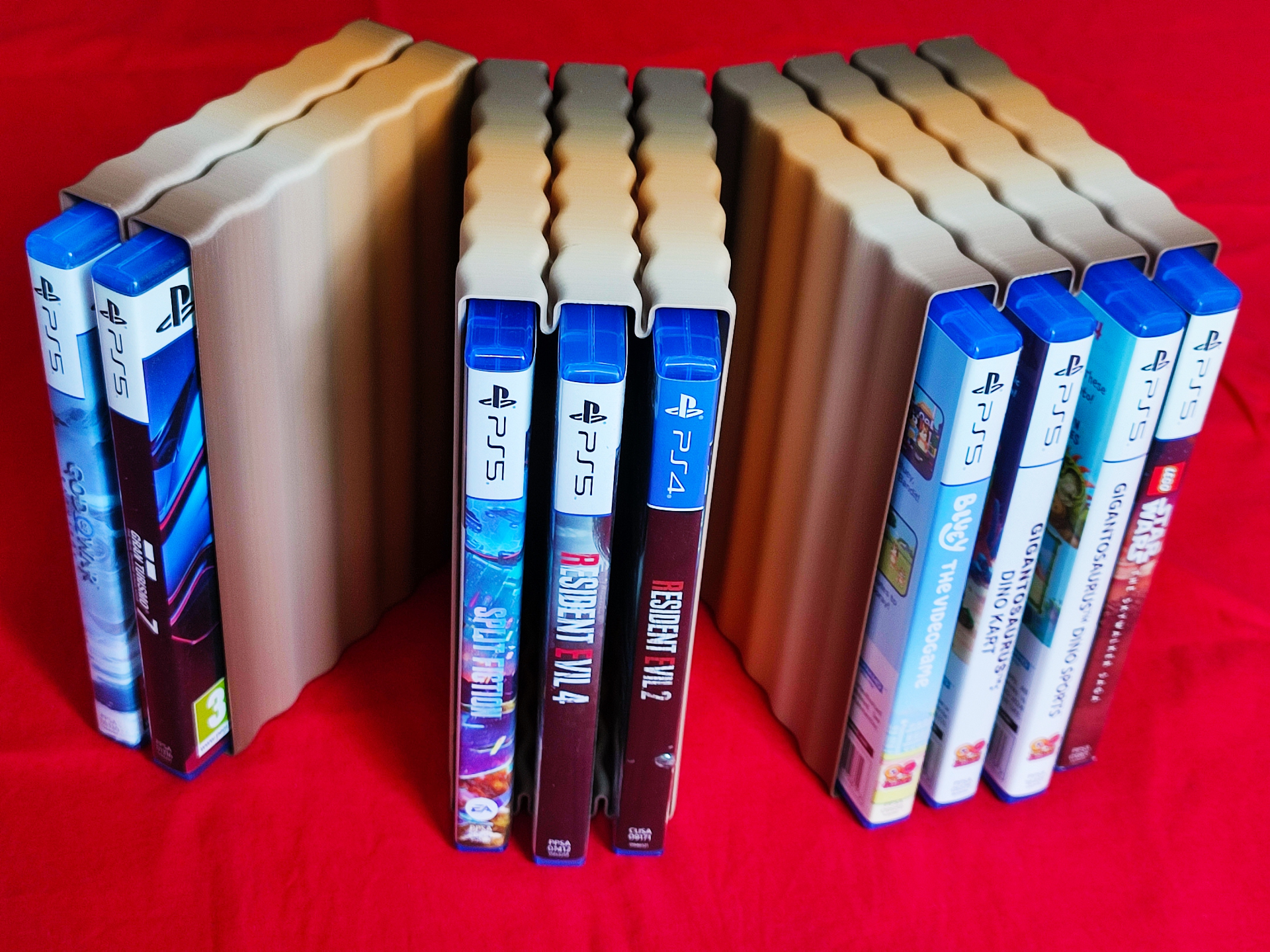 DVD/Blu-Ray/PS5 Game Storage Racks - Stackable