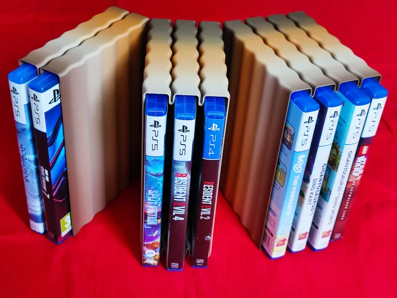 DVD/Blu-Ray/PS5 Game Storage Racks - Stackable
