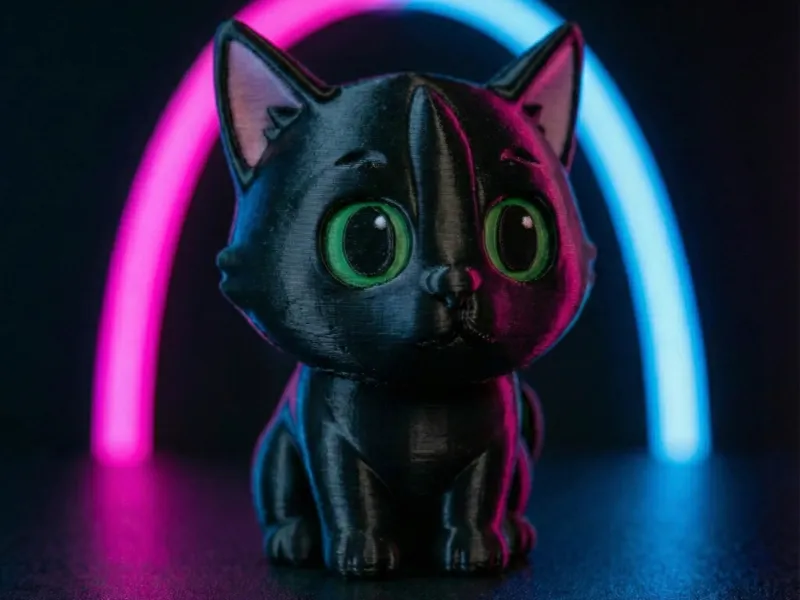 Miniatura 3D - Gato Preto