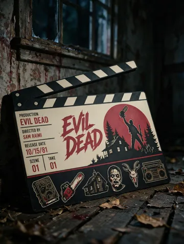 Letrero o emblema decorativo: The Evil Dead Movie Clapper — vista de referencia 3