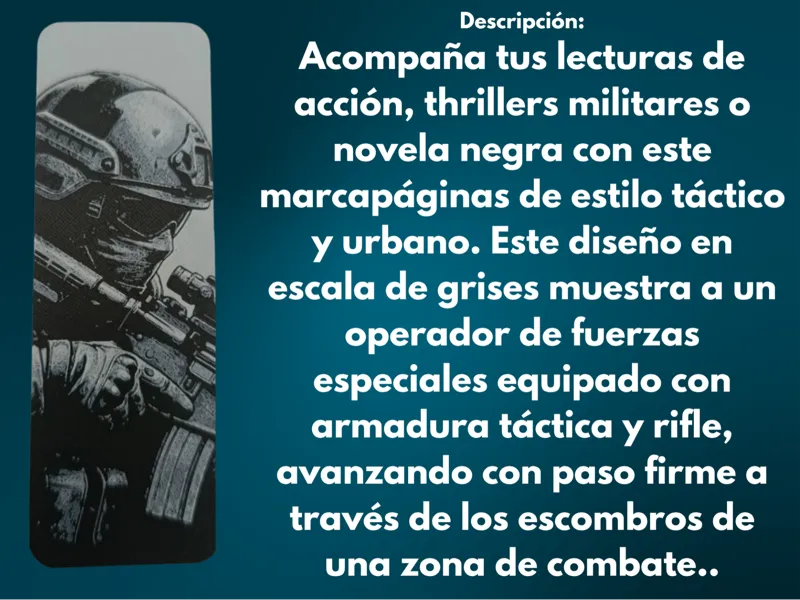 Marcapáginas Táctico: Tirador de Élite