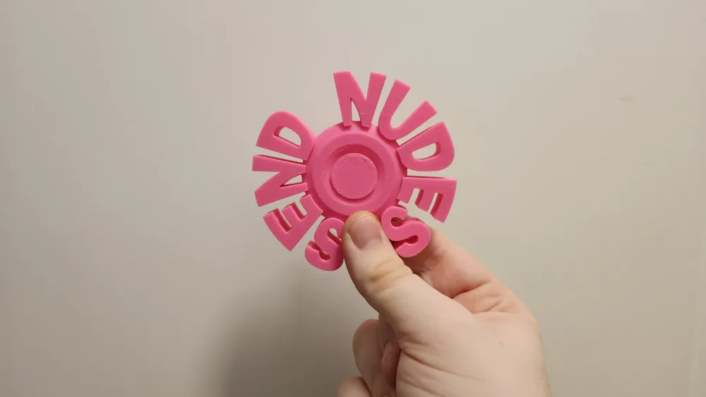 Send Nudes Spinner - Print-In-Place / No Support by Amazing STL Creator
