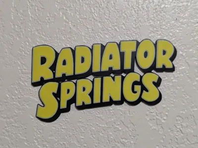 Radiator Springs Sign