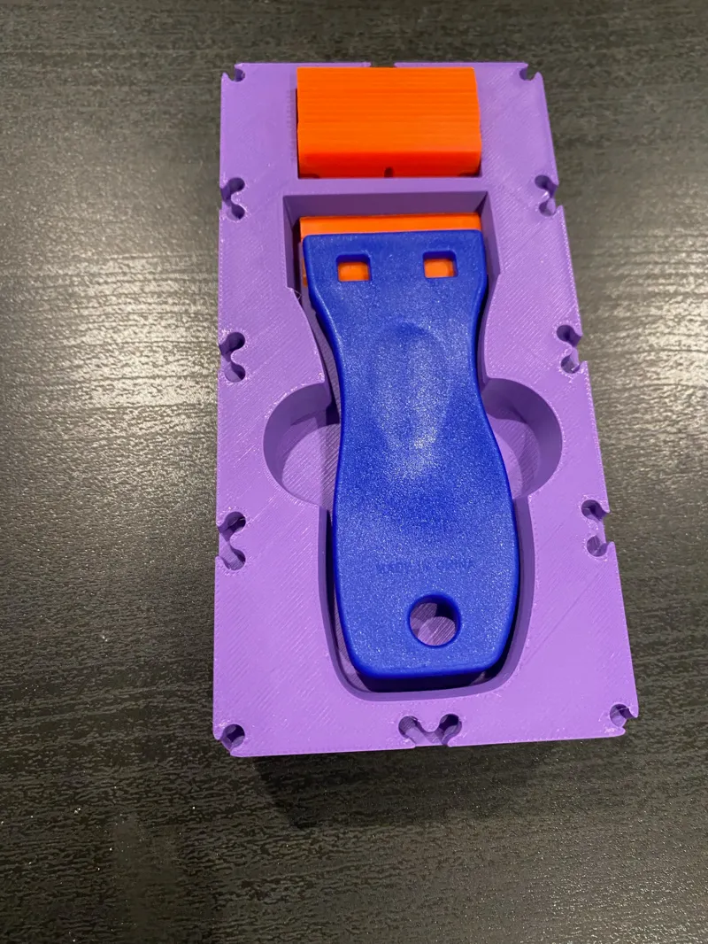 Plastic Scraper Holder for MMSS