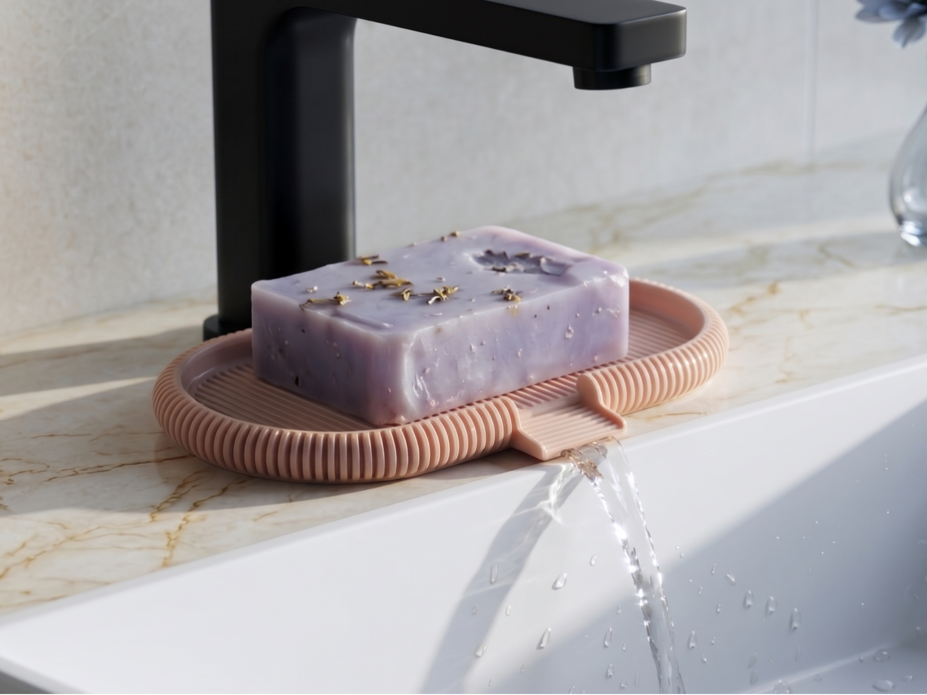 Japandi Soap and Sponge Tray | Bandeja