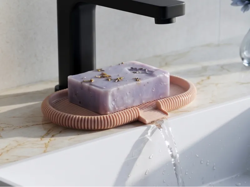 Japandi Soap and Sponge Tray