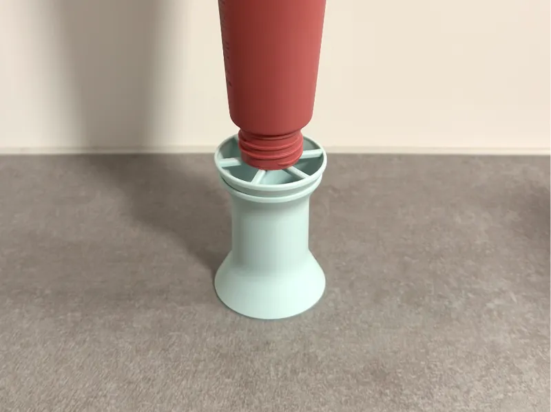 Abtropftrichter mit Behälter 