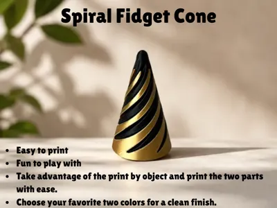 Spiral Fidget Cone