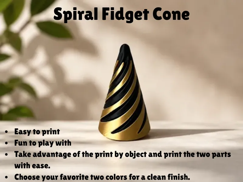 Spiral Fidget Cone