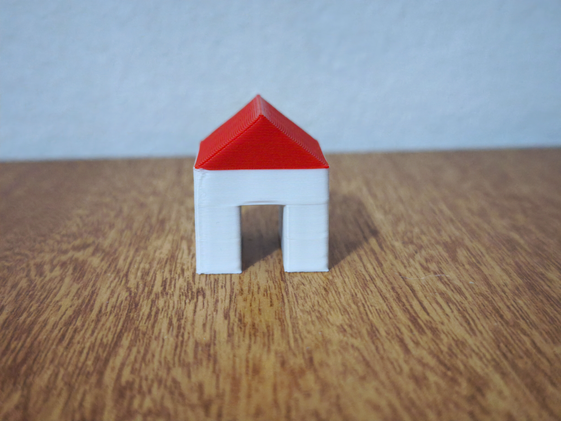 Casa sencilla para probar colores, configuraciones