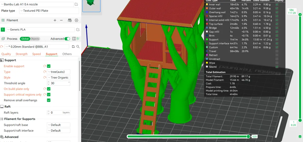Bambu Lab Organic Treehouse - Free 3D Print Model - MakerWorld