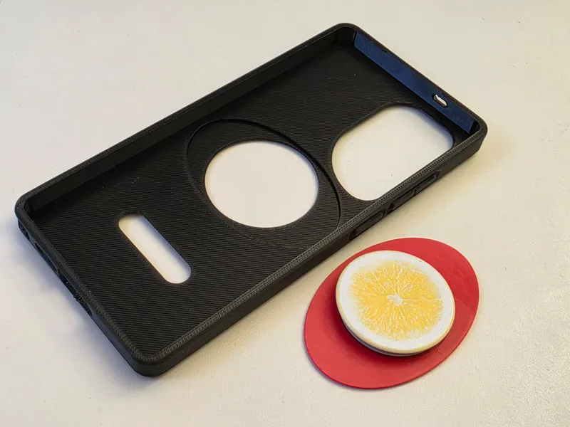 Samsung S25 Ultra case with custom logo/popsocket 