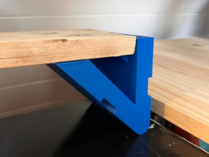 Support étagère bureau pour planche palette