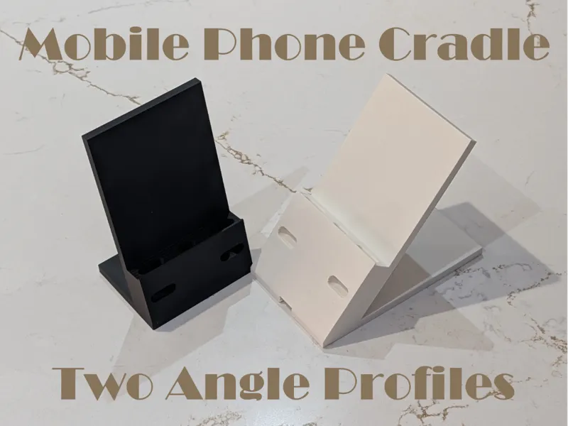 Mobile Phone Cradle with Acoustic Channels