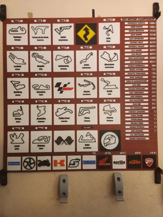 Modular Wall Calendar with MotoGP Insert Set