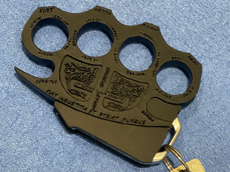 Constantine inspired knuckle for Kia key fob
