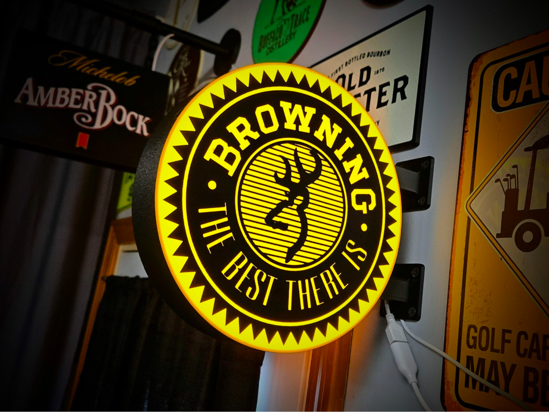 BROWNING ~ 2-Sided Round Lightbox