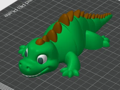 Articulated Cute Dinosaur remix