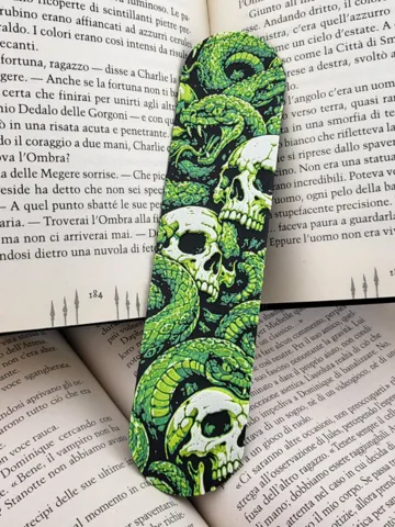 Accesorio de lectura: Gothic skull Serpent Bookmark Book Decor & Reading — vista de referencia 2