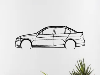 Bmw serie 3 e90 becquet wall art