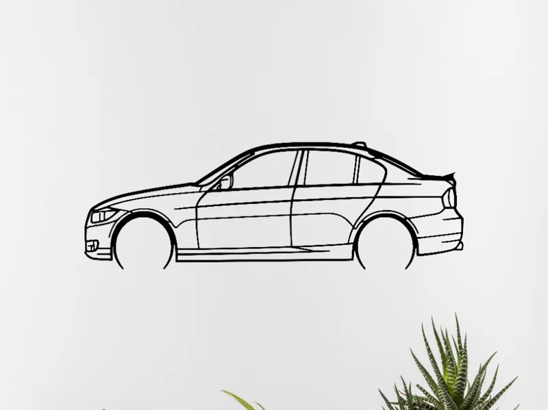 Bmw serie 3 e90 becquet wall art