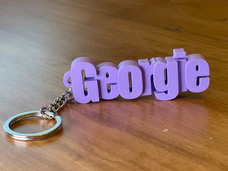 Georgie Name Keychain