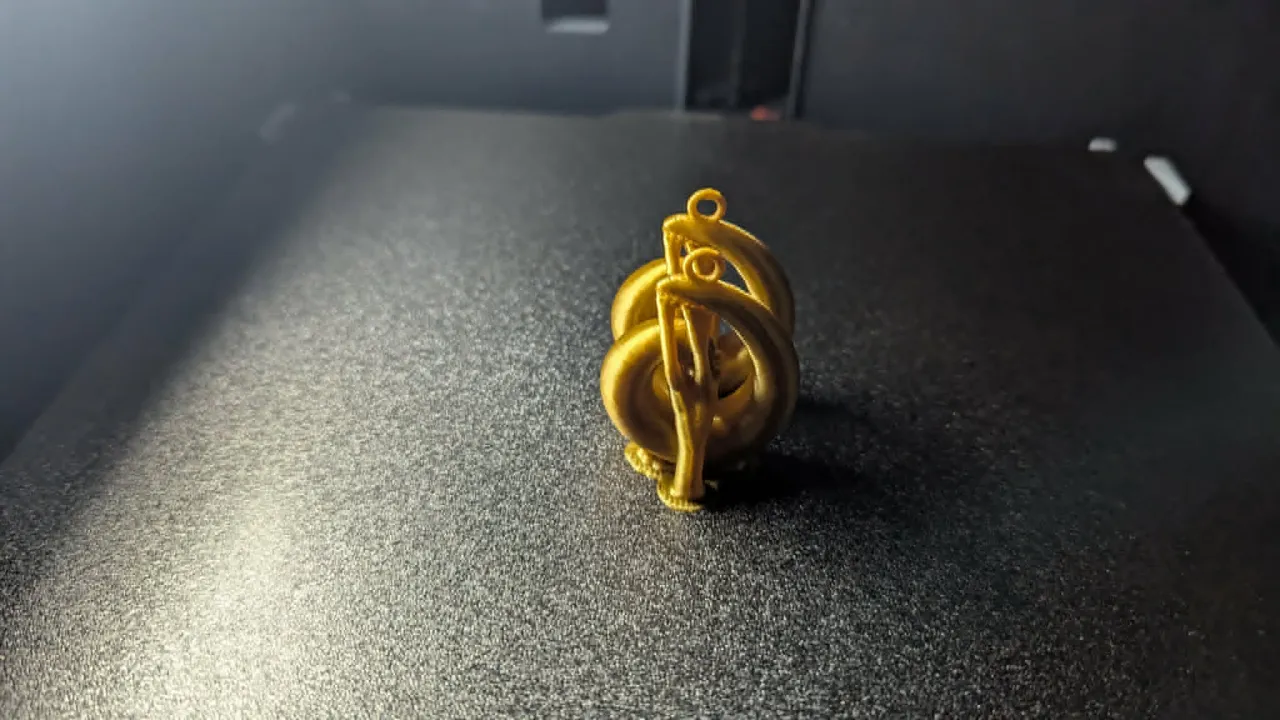Golden Swirl Earrings view 4
