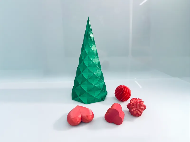 Modern Christmas Tree 3D Interchangeable Ornaments