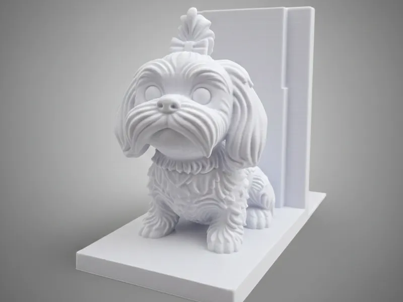 Adorable Shih Tzu Bookend-Functional & High Detail